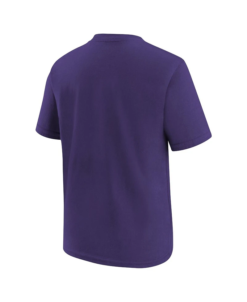 Nike Big Boys and Girls Purple Phoenix Mercury Essential Logo T-Shirt