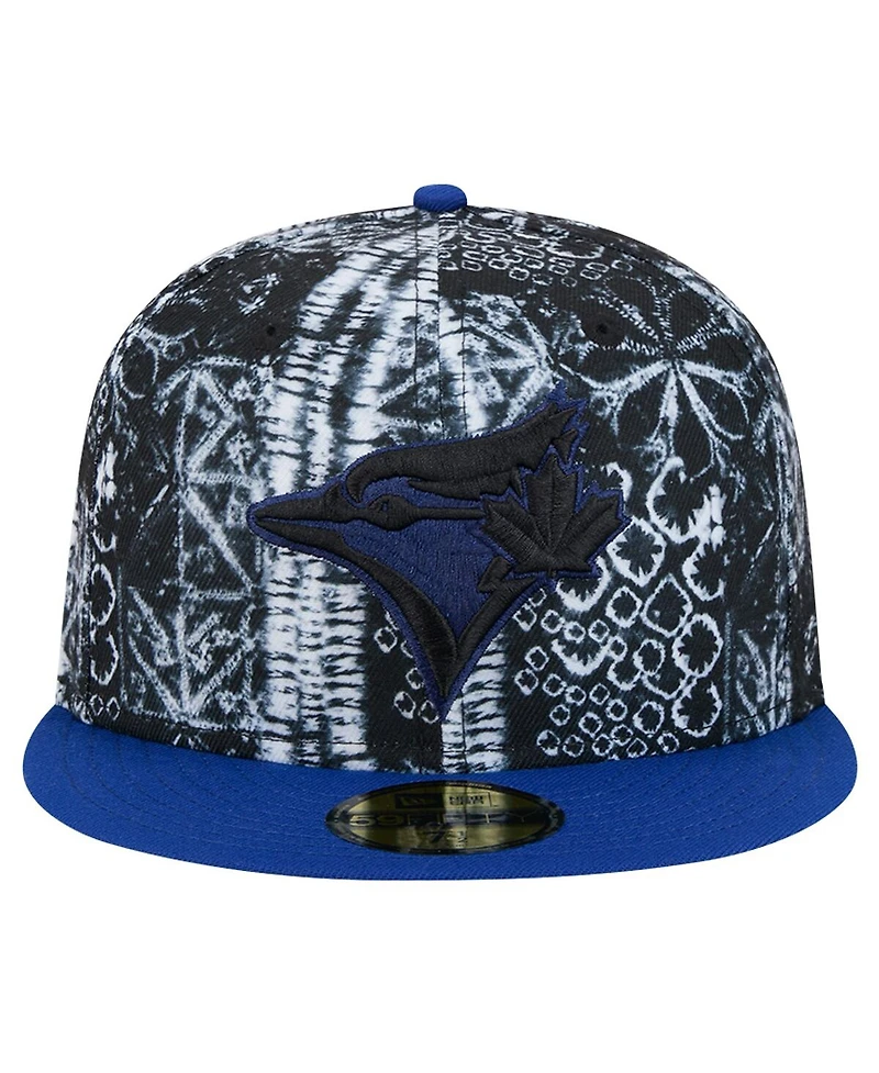 New Era Men's Black Toronto Blue Jays Sands 59FIFTY Fitted Hat