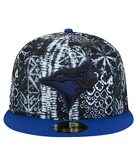 New Era Men's Black Toronto Blue Jays Sands 59FIFTY Fitted Hat