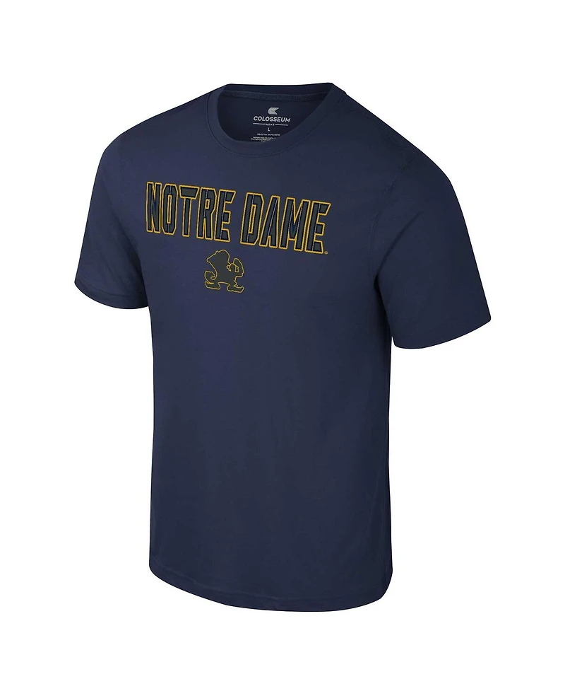 Colosseum Men's Navy Notre Dame Fighting Irish Color Pop Active Blend T-Shirt