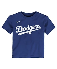 Nike Big Boys and Girls Yoshinobu Yamamoto Royal Los Angeles Dodgers Name Number T-Shirt