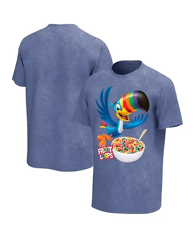 Philcos Men's Blue Fruit Loops Logo Washed T-Shirt