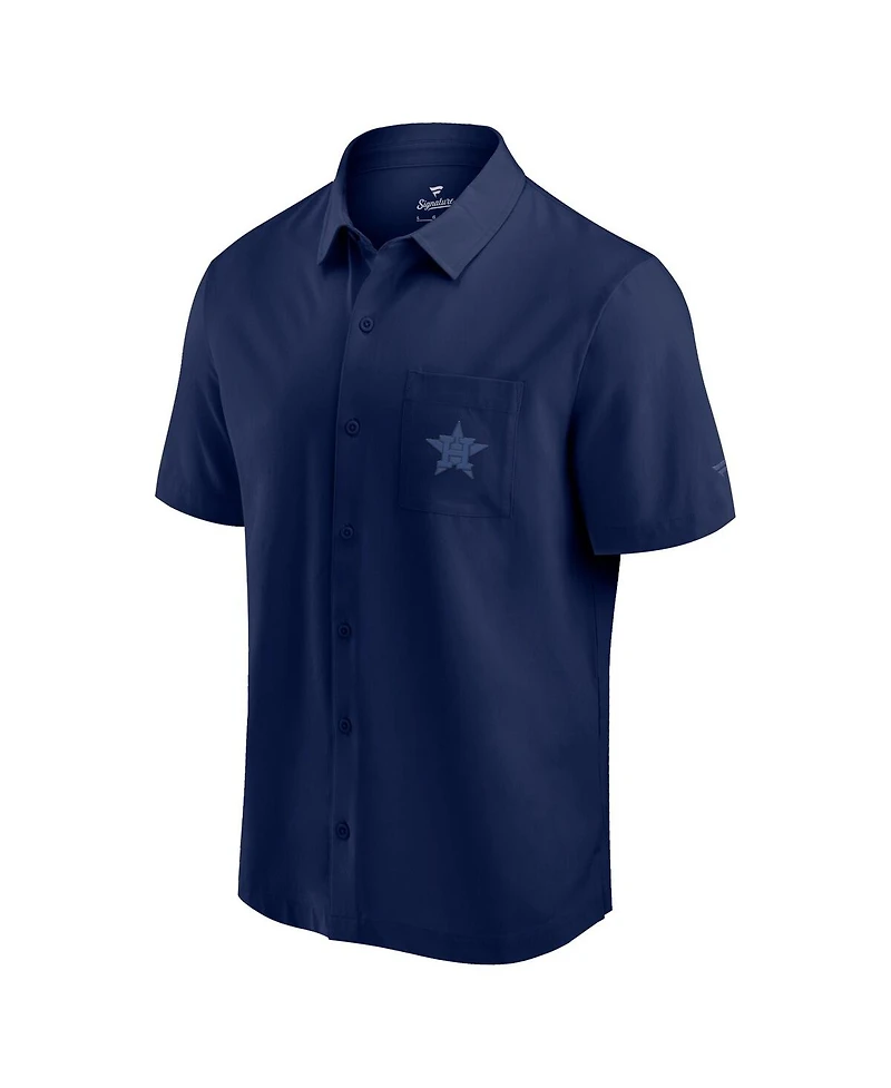 Fanatics Men's Navy Houston Astros Front Office Button-Up Shirt