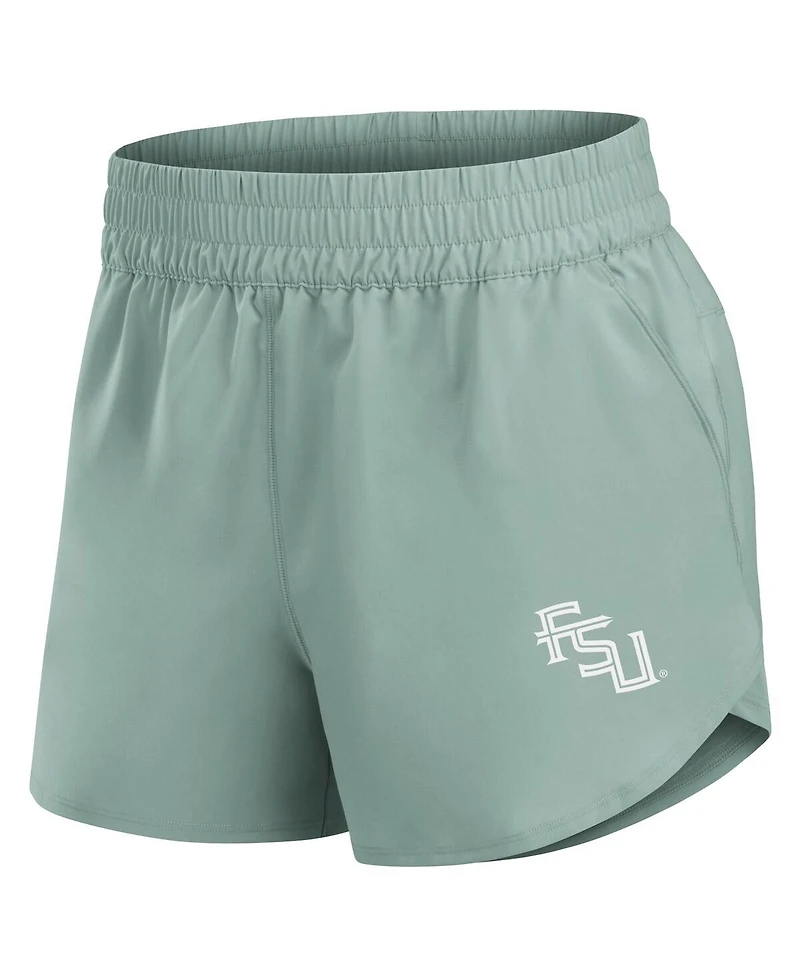 Fanatics Women's Green Florida State Seminoles Studio Woven Vibe Shorts