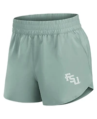 Fanatics Women's Green Florida State Seminoles Studio Woven Vibe Shorts