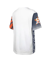 Outerstuff Big Boys and Girls White Houston Astros Impact Hit Bold T-Shirt