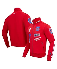 Pro Standard Men's Red Philadelphia Phillies Fast Lane Full-Zip Track Jacket