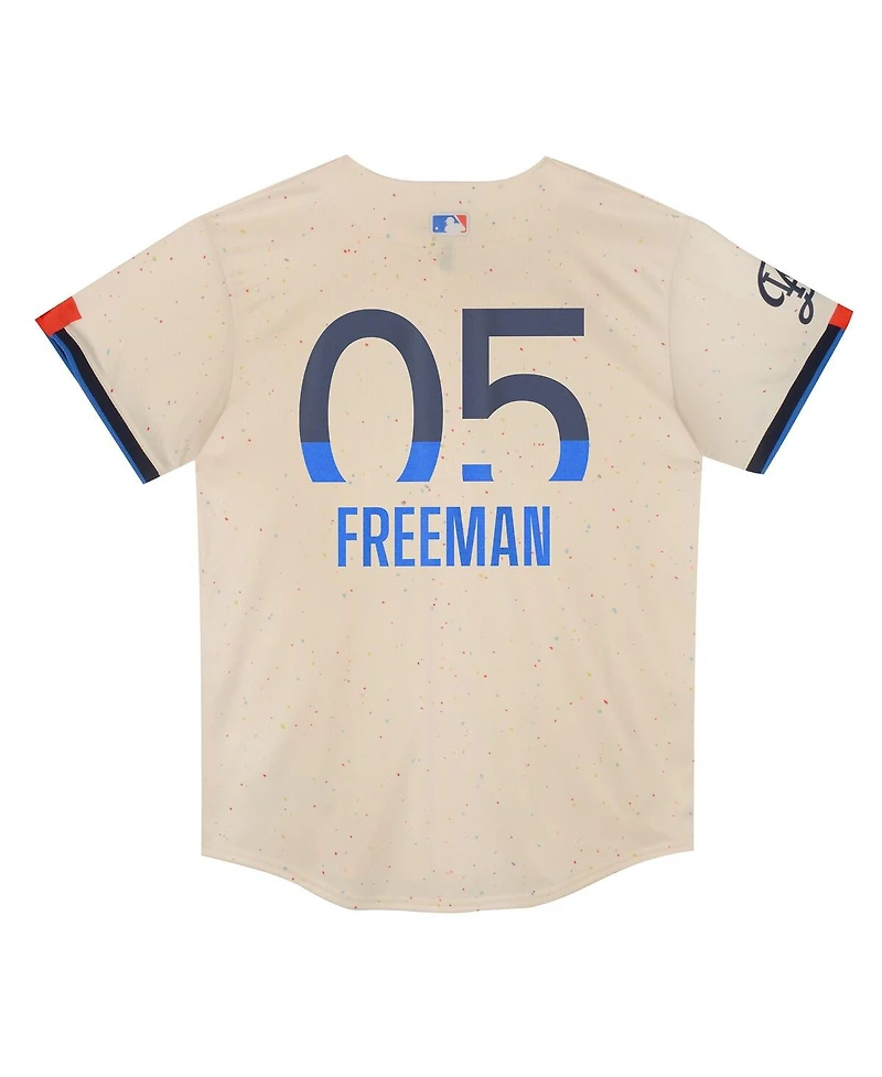 Nike Preschool Freddie Freeman Cream Los Angeles Dodgers 2024 City Connect Limited Player Jersey