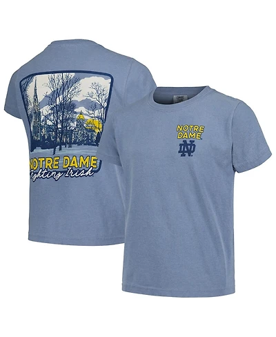 Image One Big Boys and Girls Blue Notre Dame Fighting Irish Hyperlocal Comfort Colors T-Shirt