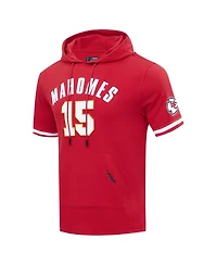 Pro Standard Men's Patrick Mahomes Red Kansas City Chiefs Player Name Number Hoodie T-Shirt