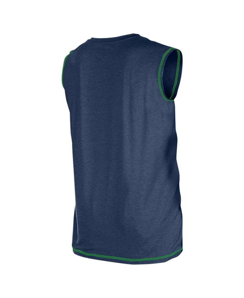 New Era Men's College Navy Seattle Seahawks Tank Top