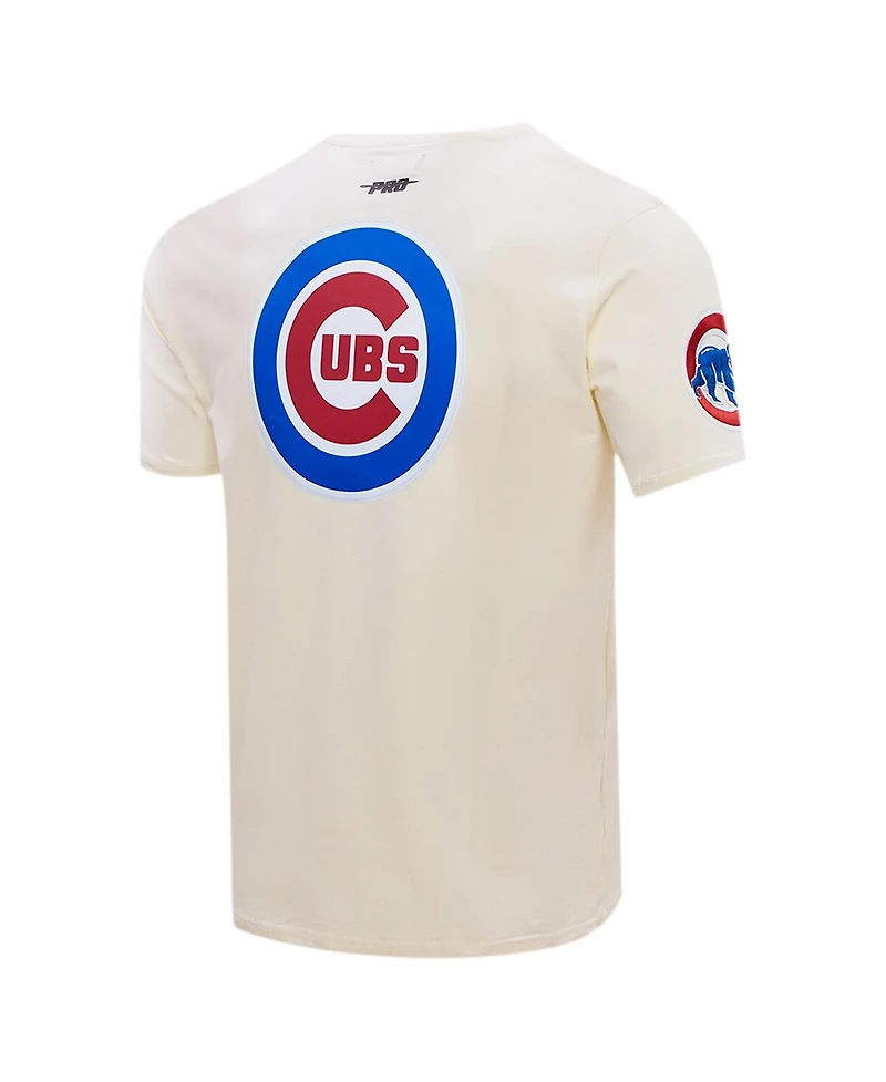 Pro Standard Men's Cream Chicago Cubs Club Member Badge T-Shirt