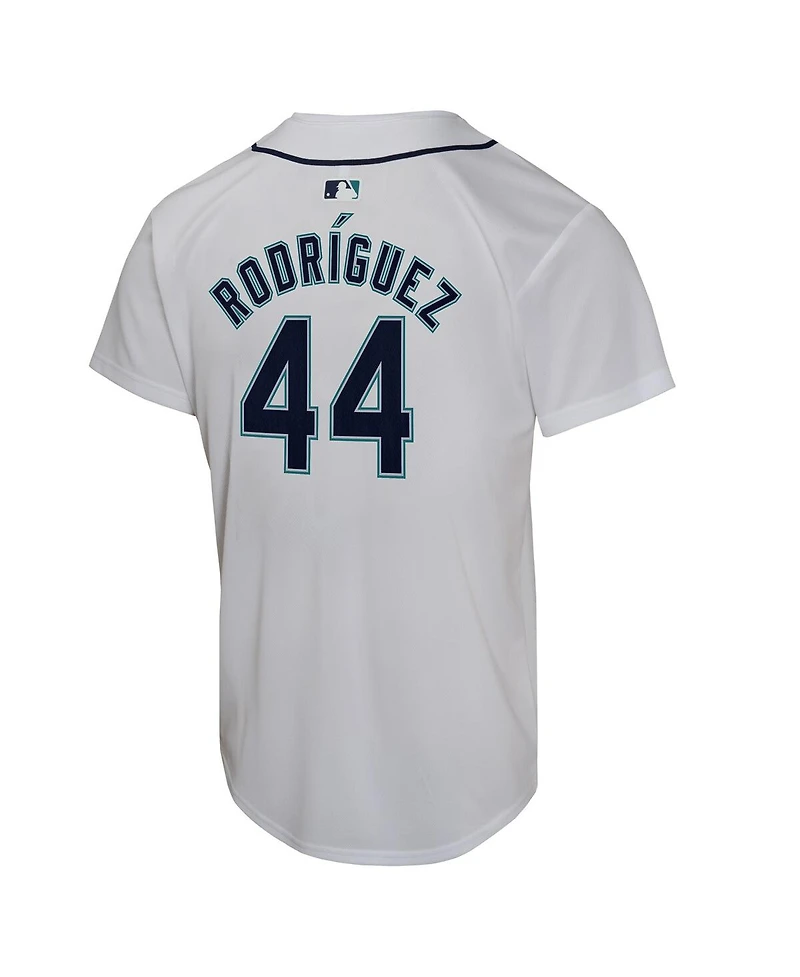 Nike Big Boys and Girls Julio Rodriguez White Seattle Mariners Home Game Player Jersey