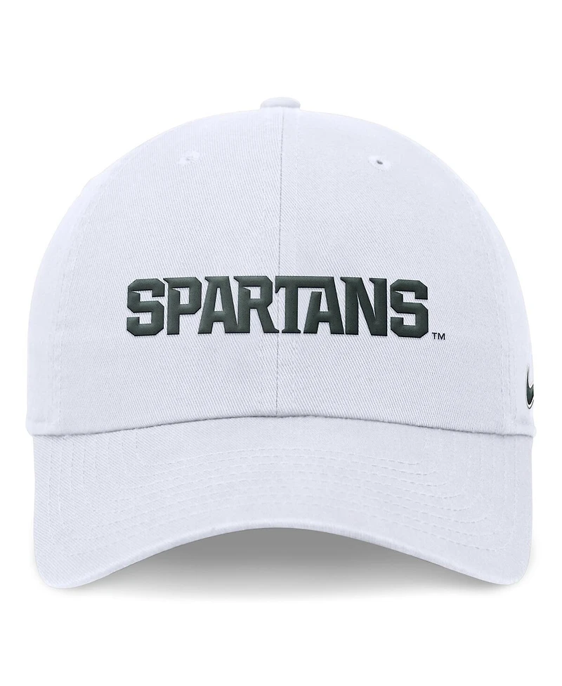 Nike Men's White Michigan State Spartans 2024 On-Field Club Adjustable Hat