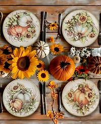 Certified International Autumn Breeze Salad Plates, Set of 4
