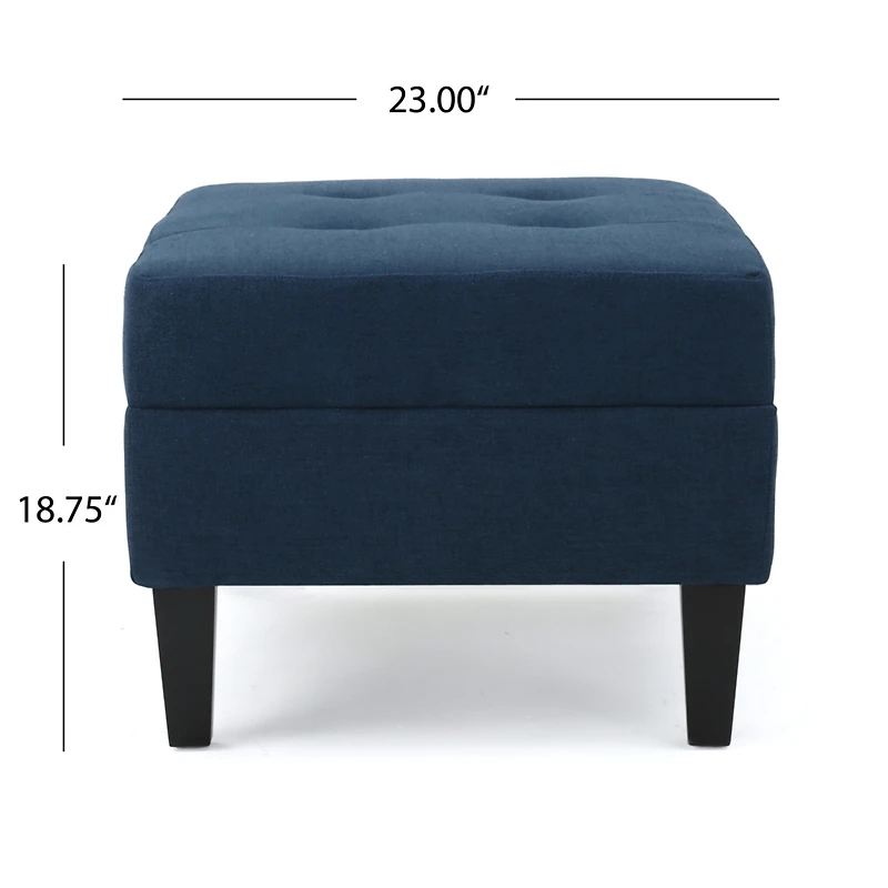 Streamdale Cozy Ottoman With Birch Wood Legs For Comfort And Style