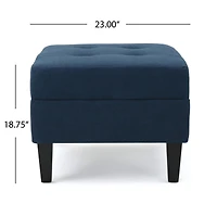 Streamdale Cozy Ottoman With Birch Wood Legs For Comfort And Style