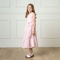 Hope & Henry Girls' Tiered Wrap Dress, Toddler