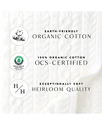 Hope & Henry Baby Girls Short Sleeve Rib Knit Button Front Jumpsuit