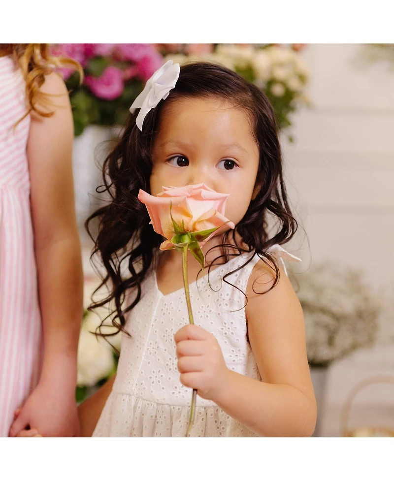 Hope & Henry Toddler Girls Sleeveless Bow Shoulder Swing Dress