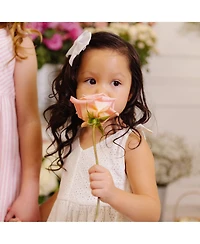 Hope & Henry Toddler Girls Sleeveless Bow Shoulder Swing Dress