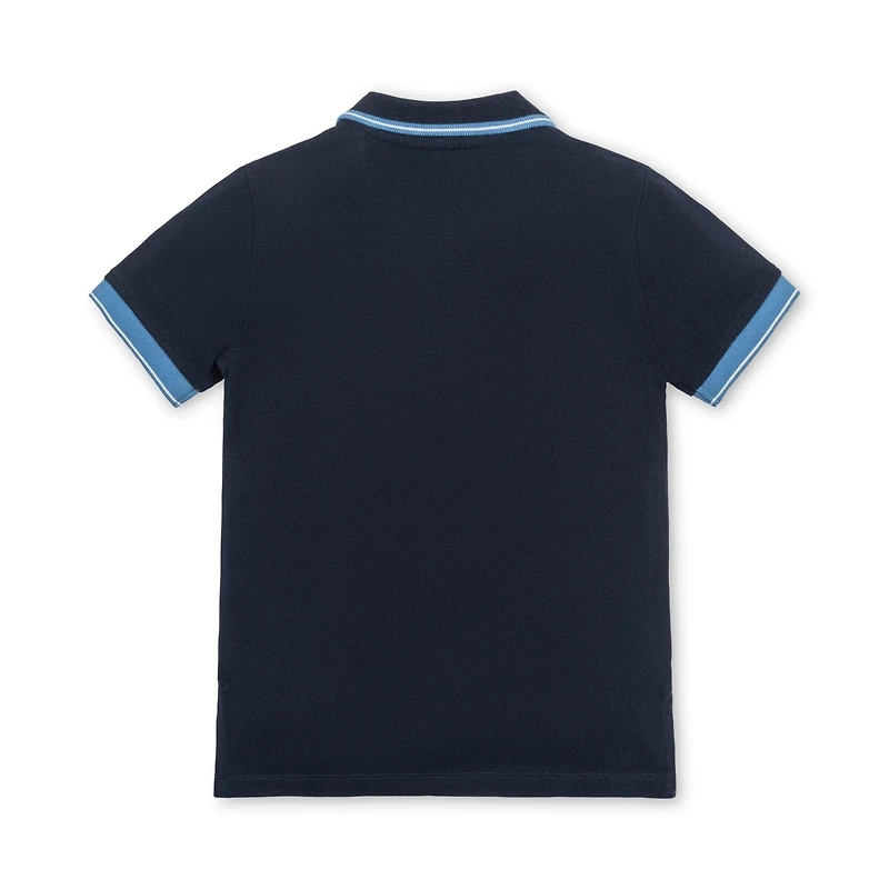 Hope & Henry Boys Short Sleeve Knit Pique Polo Shirt