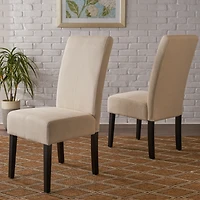 Simplie Fun Dining Chairs (Set Of 2): Contemporary, T-Stitch Design, Comfortable
