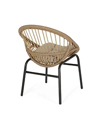 Simplie Fun Wicker Dining Chairs With Cushions (Set Of 2)