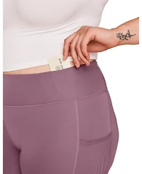 Adore Me Plus Ava Active Legging With Pockets And Mesh Details