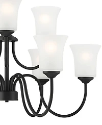 Designers Fountain Bronson 30" Metal 9 Light Chandelier