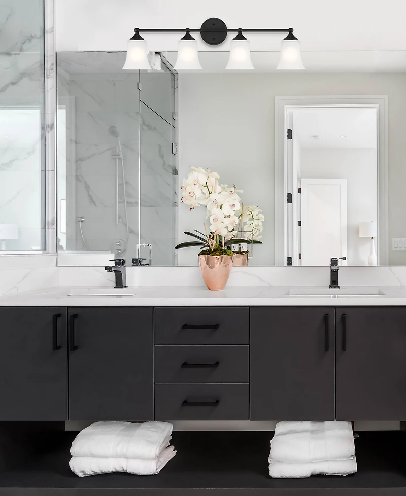 Designers Fountain Bronson 31.75" Metal 4 Light Vanity