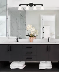 Designers Fountain Bronson 31.75" Metal 4 Light Vanity