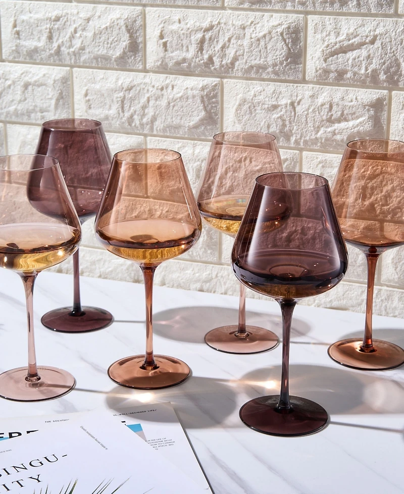 The Wine Savant Khen Venus Wine Glass Set 20oz Glasses Set of 6