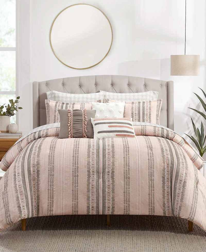 Stratford Park Ayla Striped 10-Pc. Comforter Set, California King