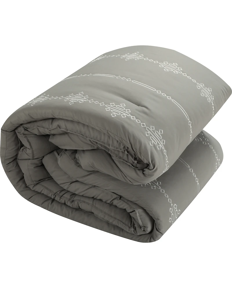 Closeout! Stratford Park Crocusveta Satin Embroidery 7-Pc. Comforter Set