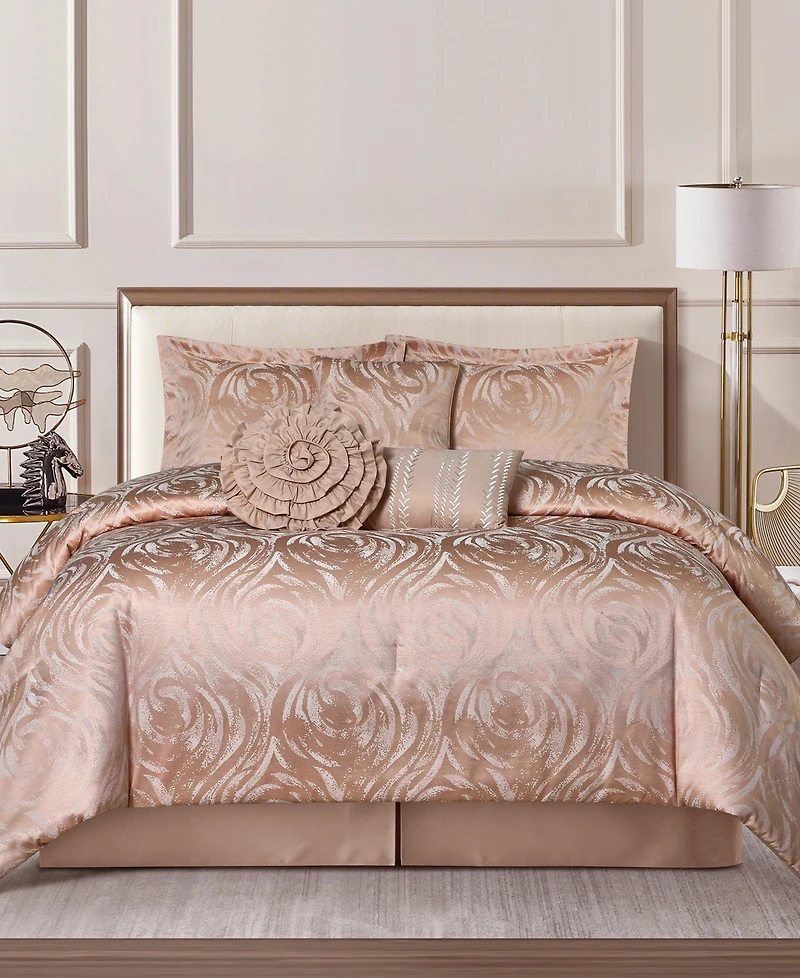 Stratford Park Alameda Floral 7-Pc. Comforter Set, California King