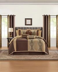 Stratford Park Kath Geometric 15-Pc. Comforter Set, California King