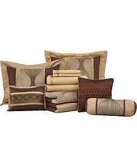 Stratford Park Kath Geometric 15-Pc. Comforter Set, California King