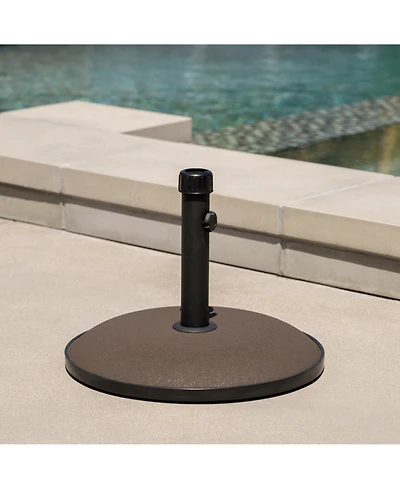 Streamdale Concrete Umbrella Base With Iron Support Pole (33 Lbs)