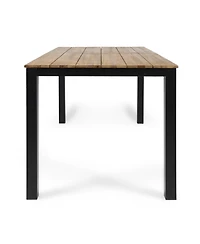 Streamdale Lisa 70" Acacia Wood Slatted Outdoor Dining Table
