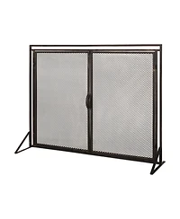 Streamdale Samantha Matte Black Iron Fireplace Screen