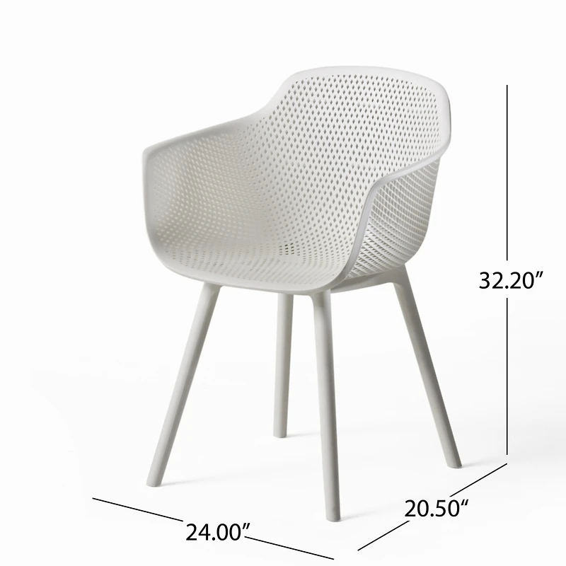 Streamdale Furniture Outdoor Dining Chair Set - Weather Resistant & Stylish