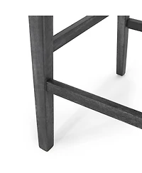 Streamdale Contemporary Upholstered Counter Stools With Armrests (30.5" Height)