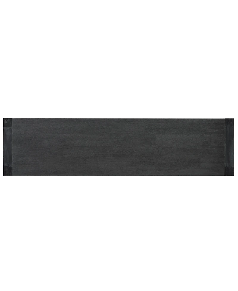 Streamdale Acacia Veneer Console Table with Drawers and Shelf