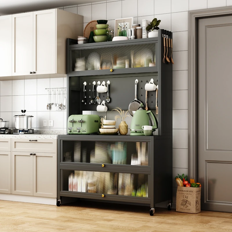 Streamdale Kitchen Storage Cabinet Bakers Rack, Microwave Shelf, Organizer