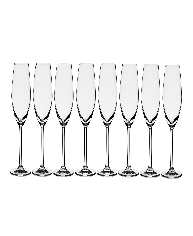 Anchor Hocking Champagne Flutes Glasses - 7.25 oz., Set of 8