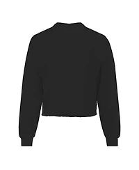 Spirit Jersey Women's Black Ucf Knights Slouchy Cropped Long Sleeve T-Shirt