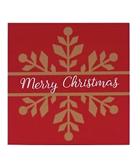 Slickblue Charming Snowflake Sentiment Signs Set of 6 Winter Decor Accents