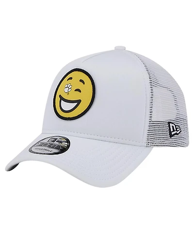 New Era Men's White Clemson Tigers Wink Foam Trucker Adjustable Hat