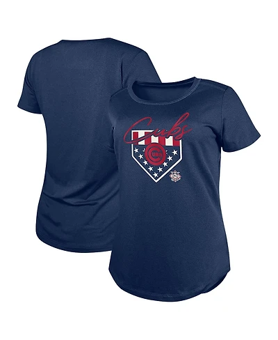 New Era Women's Navy Chicago Cubs Americana T-Shirt